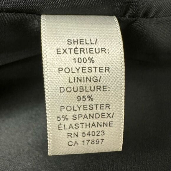 Banana Republic Black lined Skirt size 14 Asymmetrical - Picture 7 of 8